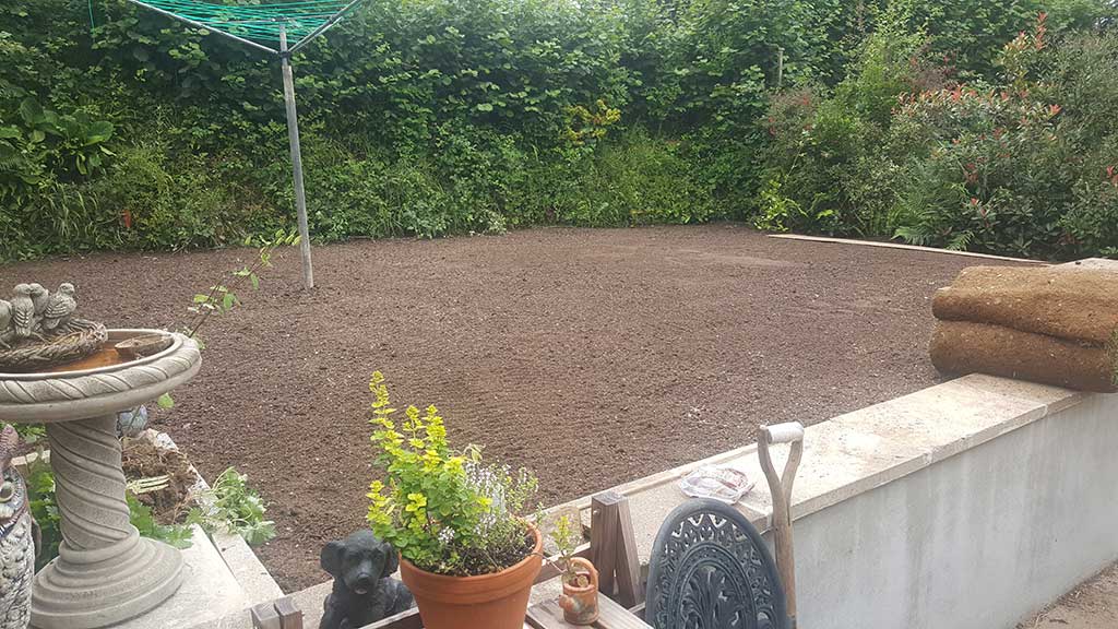 Turfing Work Example - Before