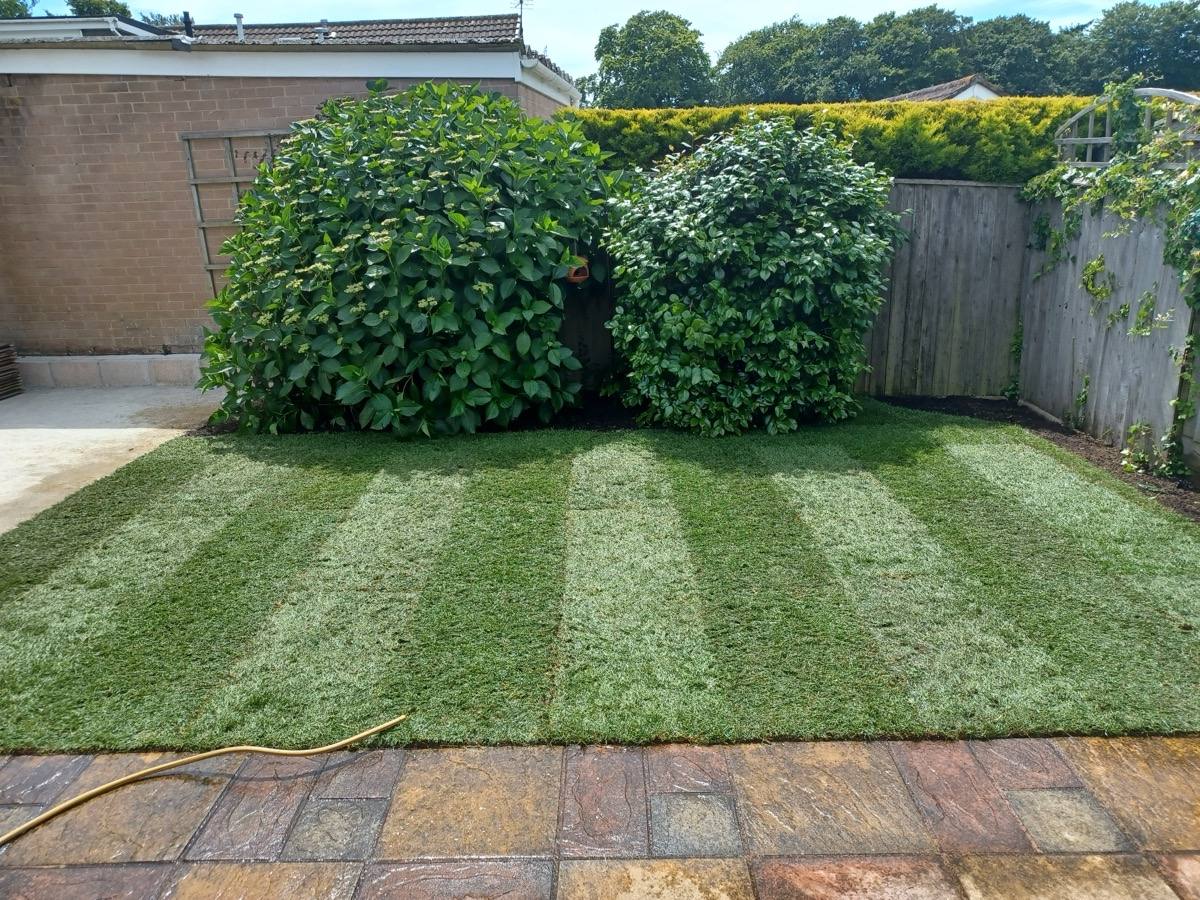 Turfing Work Example - After